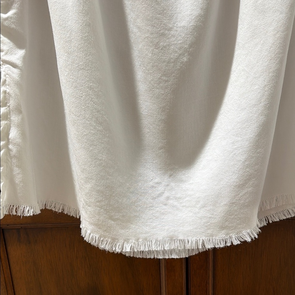 cloth & stone White Off-the-Shoulder Short Sleeve Top - Picture 8 of 9